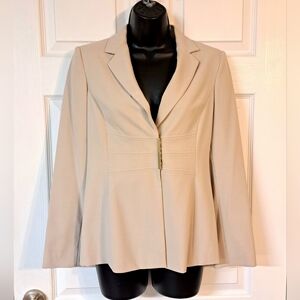 Calvin Klein Tan Snap Closure Blazer